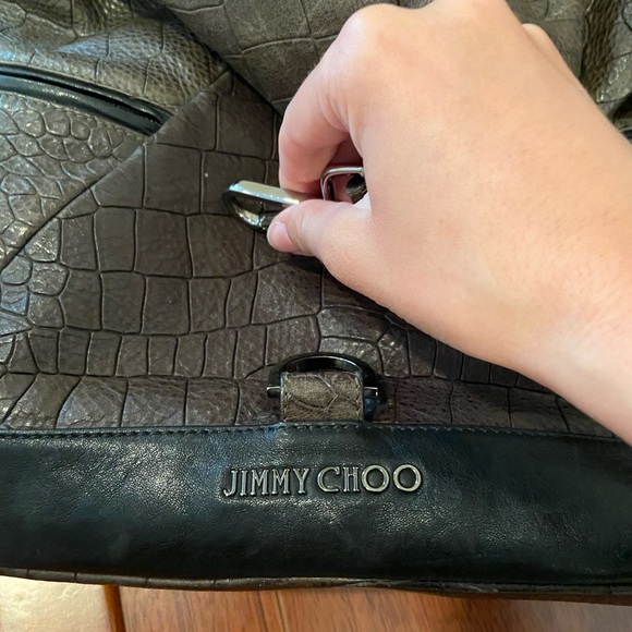 LIKE NEW AUTHENTIC JIMMY CHOO BAG SNAKE SKIN